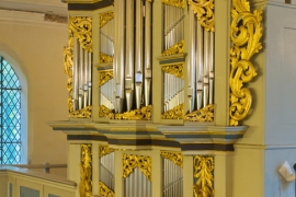 Orgel Blankenhagen - Seitliche Ansicht